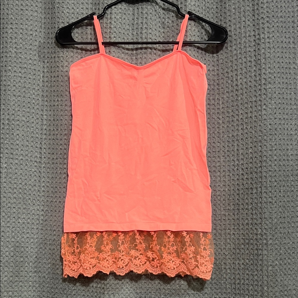 Elegant Coral Lace Cami by Tarea